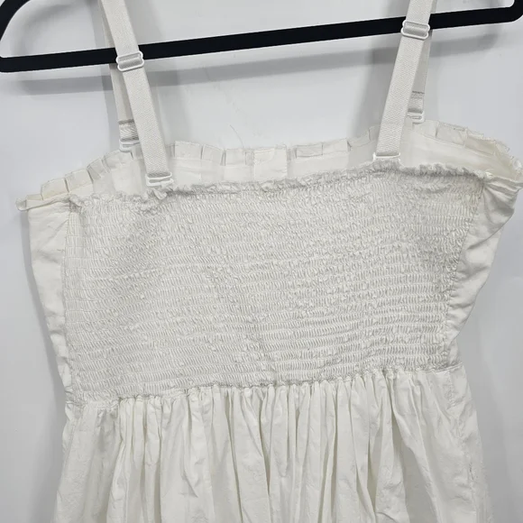 free people lilah pleated tube dress Free People Lilah Pleated Tube Dress White L